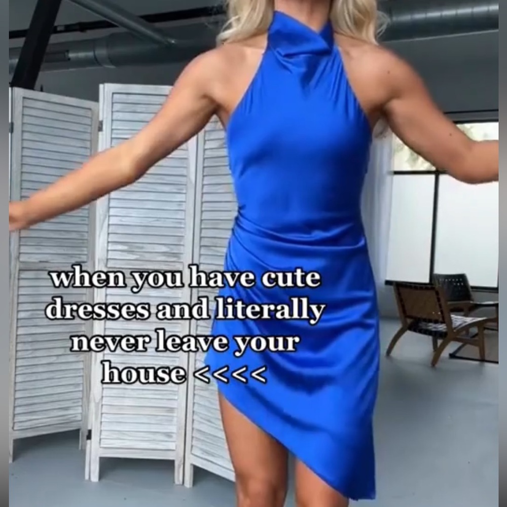 Blue dress